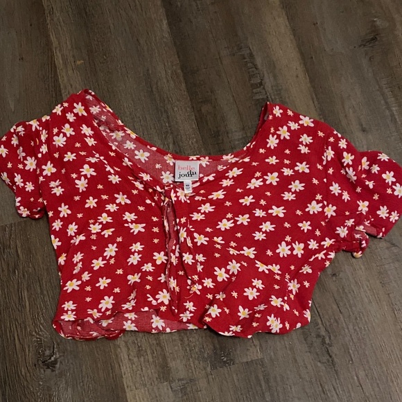 Red Floral Two-Piece Set - Picture 2 of 3